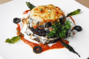 Parmigiana di melanzane e frittata di melanzane