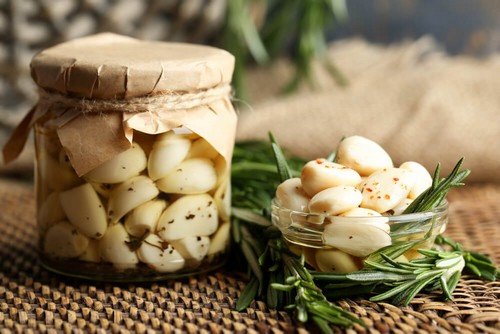 Olio con aglio.
