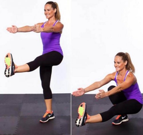 Squat a pistola