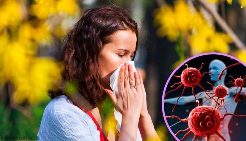 Donna con influenza