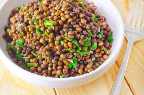 Lenticchie con verdure