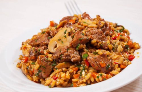 Riso con pollo e miele