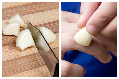 Preparazione di rimedi a base di aglio