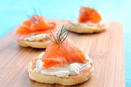 Blinis di salmone affumicato