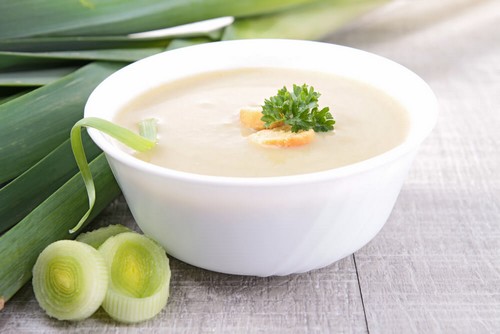 Crema di champignons, porro e zenzero