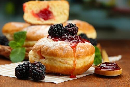 Krapfen ripieni di marmellata