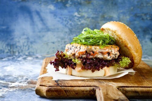 Hamburger di salmone