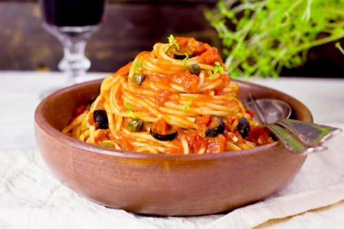 Spaghetti alla puttanesca.