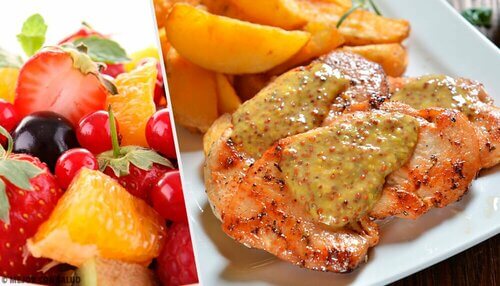 Petto di pollo in salsa di frutta