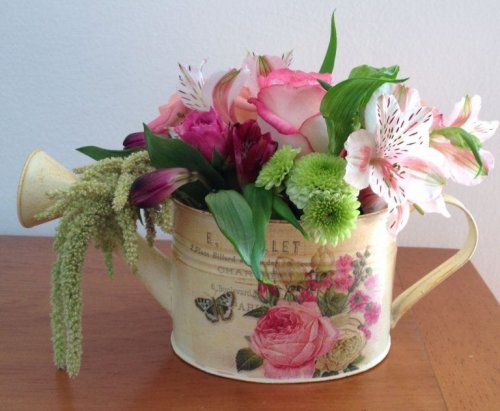 Centrotavola con annaffiatoio