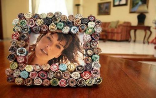 Cornici per foto con carta riciclata