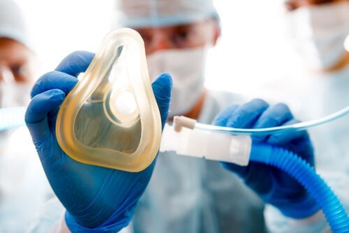 Maschera per l'ossigenoterapia