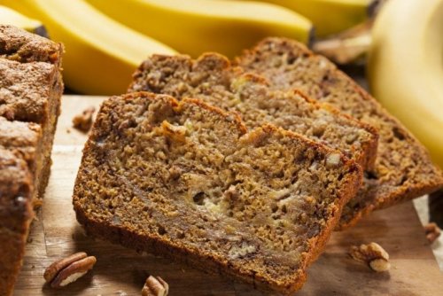 Banan bread con gocce di cioccolato