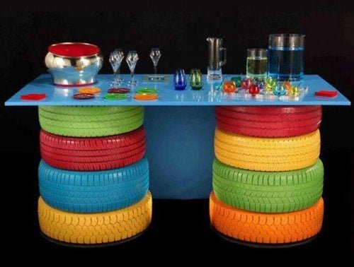 Lavoretti manuali con pneumatici