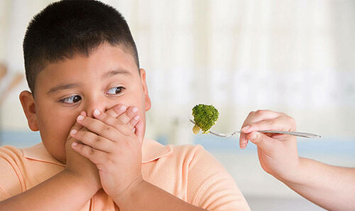 Rifiuto dei broccoli da parte dei bambini