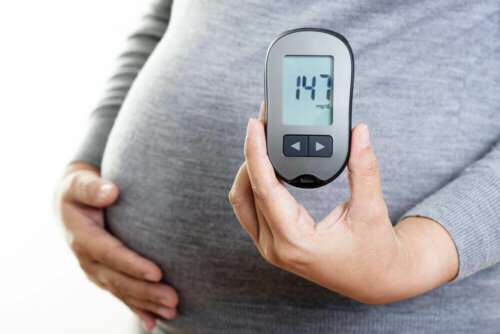 Donna con diabete gestazionale