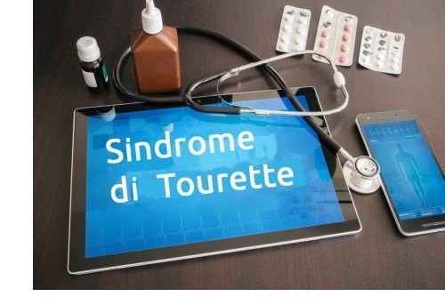 Parola sindrome di Tourette su uno schermo