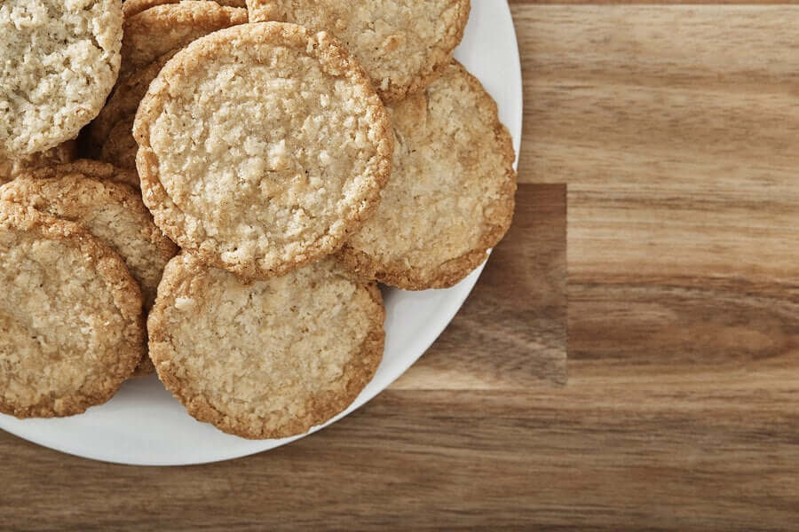 Piatto con biscotti