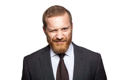 sindrome di Tourette, uomo con tic all'occhio