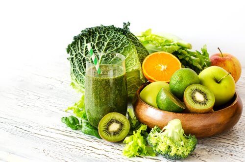 Frutta e verdura con vitamina E
