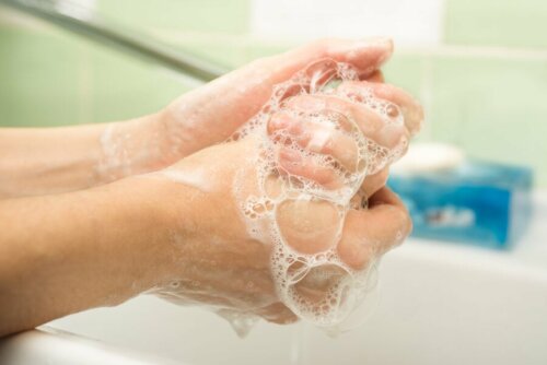 Acqua e sapone per lavarsi le mani
