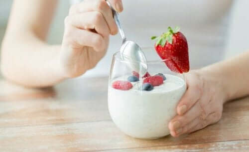 Yogurt con le fragole