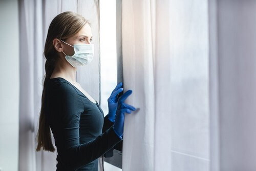 Distanziamento sociale in quarantena