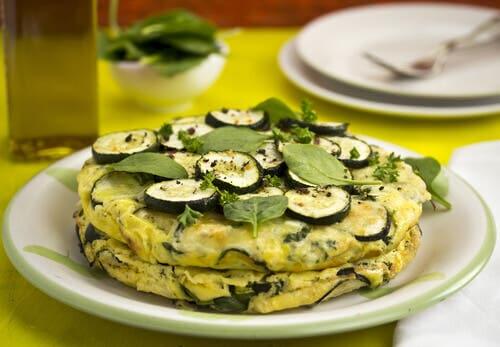 Frittata vegana di zucchine