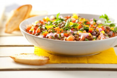 Insalata di lenticchie.