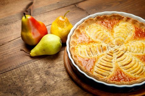 Torta alle pere senza zucchero