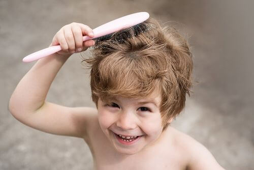 Perdita dei capelli nei bambini.