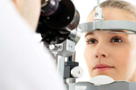 Visita oculistica per diagnosticare il glaucoma.