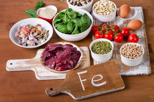 Alimenti che contengono ferro.