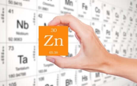 Simbolo chimico dello zinco.