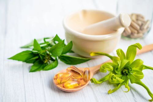 Capsule a base di olio essenziale di menta.