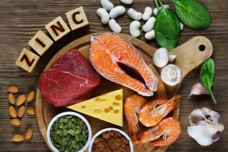 Gli alimenti ricchi di zinco.