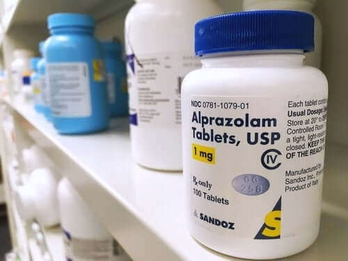 Confezione di alprazolam.