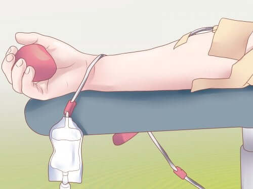 Materiale per donare il sangue.