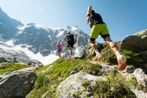 Corridori trail running.