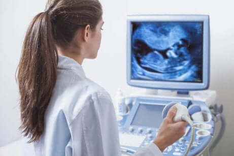 Aborto differito rilevato durante la ecografia.
