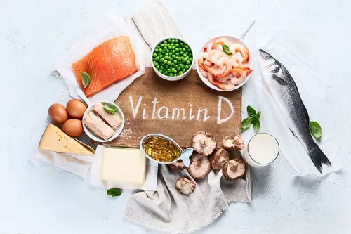 Alimenti con vitamina D.