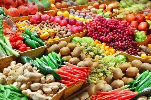Frutta e verdura.