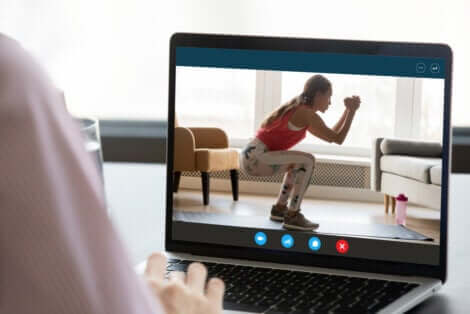 Ginnastica online.