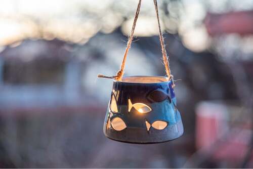 Portacandele decorativo.