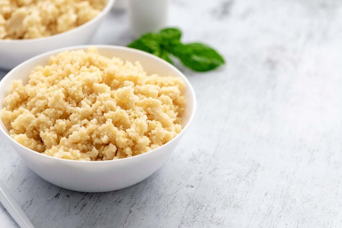 Ciotola con cuscus.