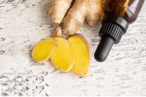 Olio di zenzero.