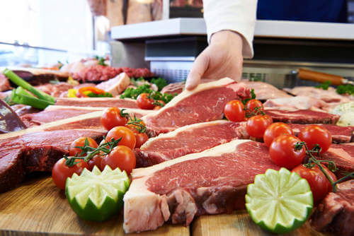 Tipi di carne rossa.