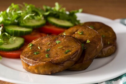 IL seitan a forma di cotoletta.
