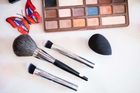 Pennelli da trucco.