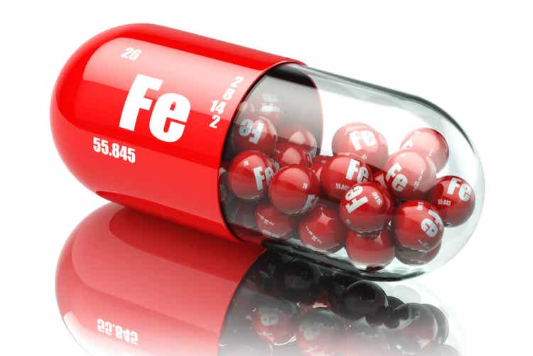 Integratore di ferro per le donne.